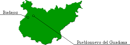 mapa pueblonuevo guadiana
