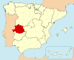 MAPA UBICACIÓN CACERES