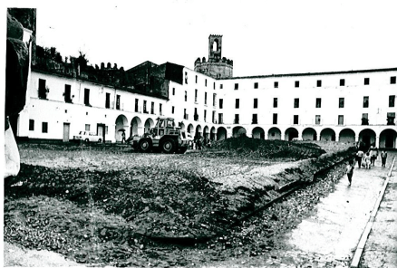 Arreglo Plaza Alta tras desmontaje 1975